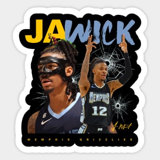 Ja Morant Gun Celly Sticker